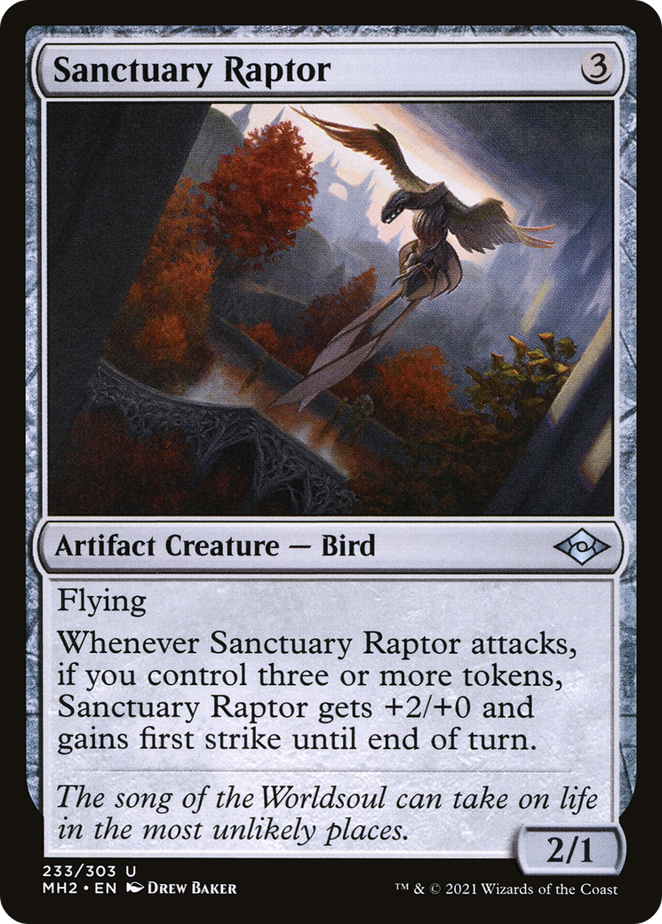 Sanctuary Raptor (MH2-233) [Modern Horizons 2] Foil