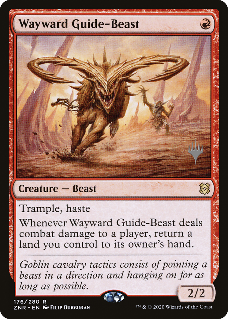 Wayward Guide-Beast (PPZNR-176) [Promo Pack: Zendikar Rising Promos]