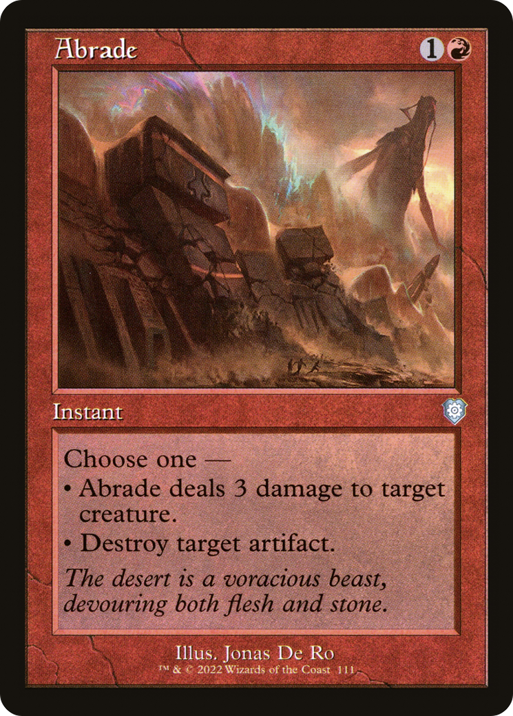 Abrade (Retro Frame) (BRC-111) [The Brothers' War Commander]