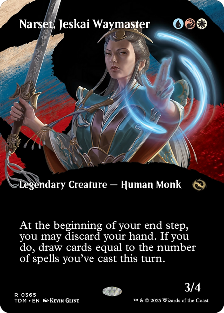 Narset, Jeskai Waymaster (Borderless) (TDM-365) (Showcase) [Tarkir: Dragonstorm]