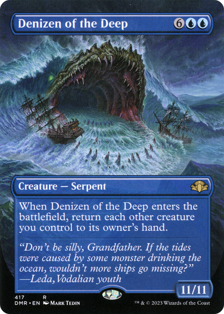 Denizen of the Deep (Borderless) (DMR-417) [Dominaria Remastered]