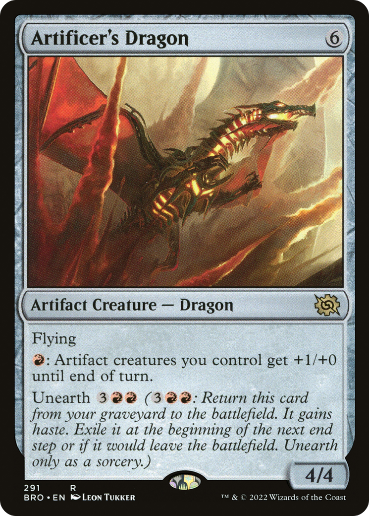 Artificer's Dragon (BRO-291) [The Brothers' War] Foil