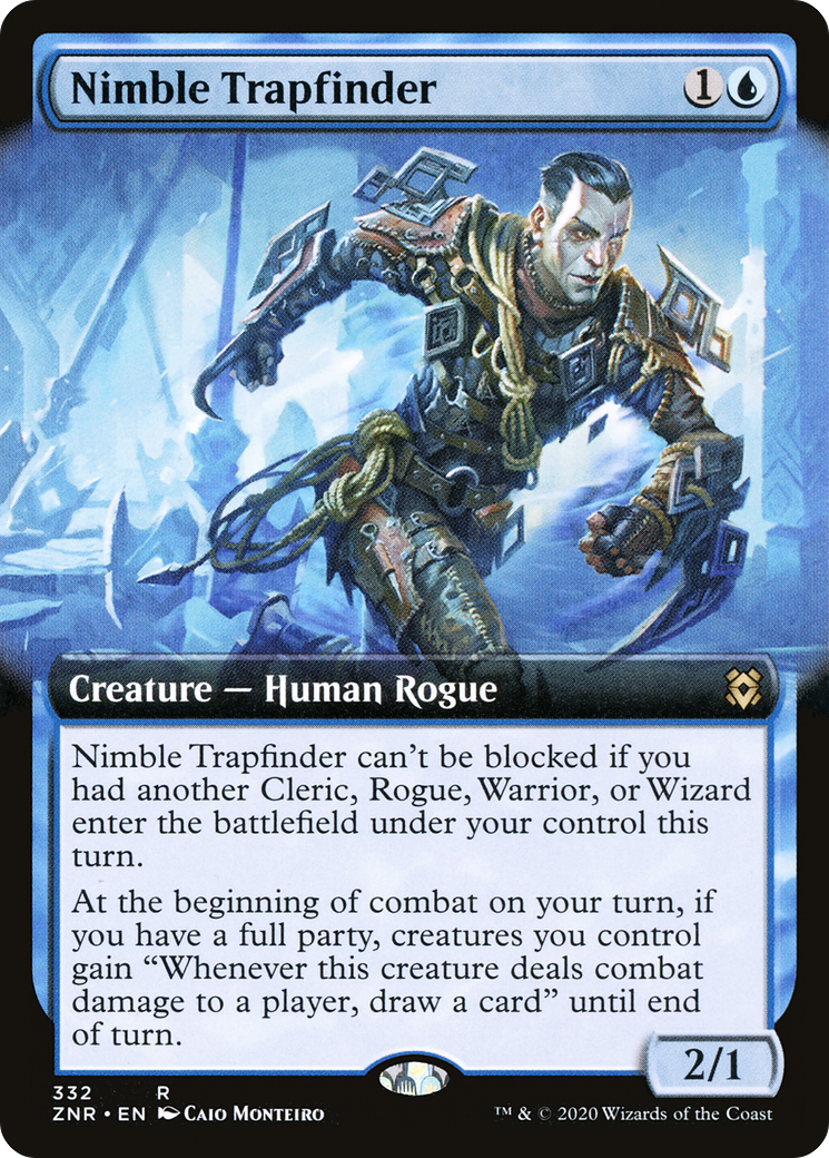 Nimble Trapfinder (Extended Art) (ZNR-332) [Zendikar Rising] Foil
