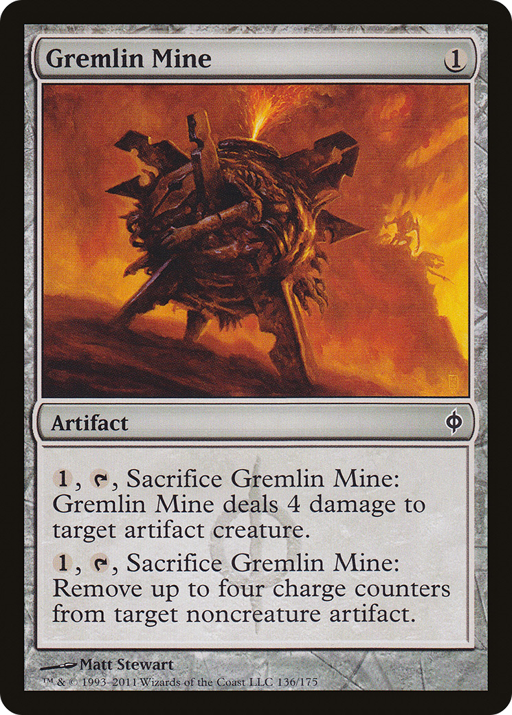 Gremlin Mine (NPH-136) [New Phyrexia] Foil