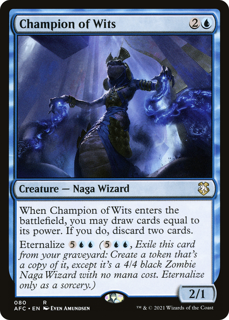 Champion of Wits (AFC-080) [Forgotten Realms Commander]