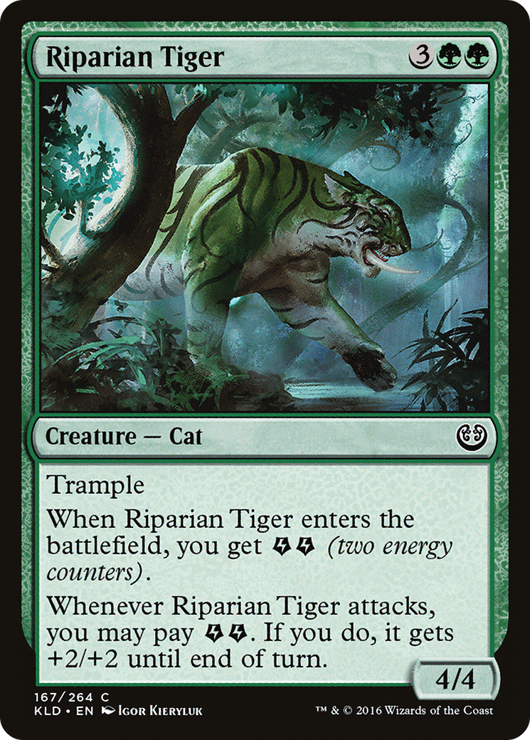Riparian Tiger (KLD-167) [Kaladesh] Foil