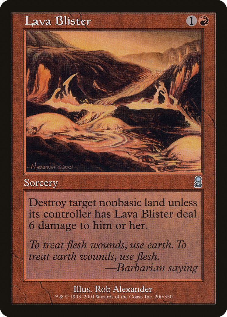 Lava Blister (ODY-200) [Odyssey] Foil