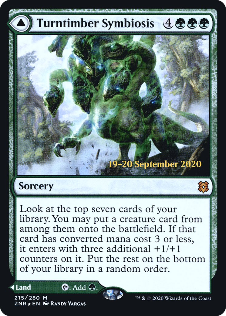 Turntimber Symbiosis (PRE-215S) [Zendikar Rising Promos] Foil