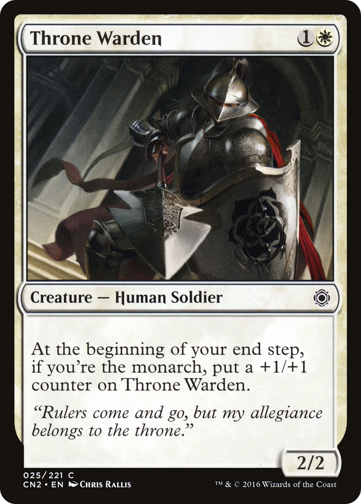 Throne Warden (CN2-025) [Conspiracy: Take the Crown] Foil