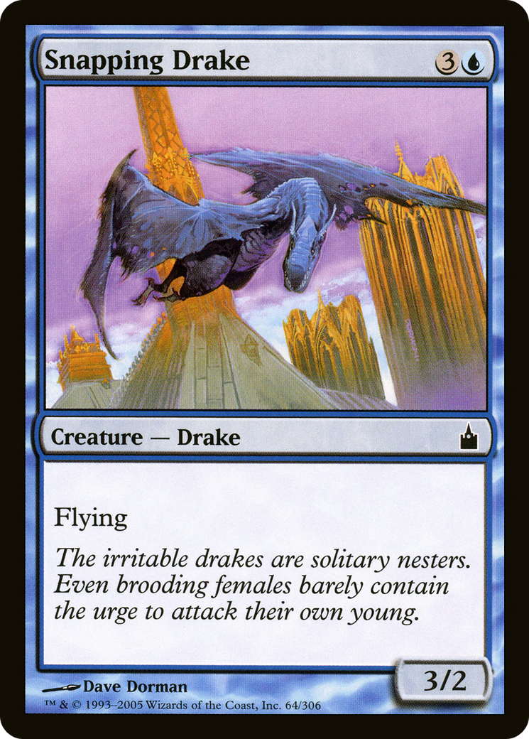 Snapping Drake (RAV-064) [Ravnica: City of Guilds] Foil