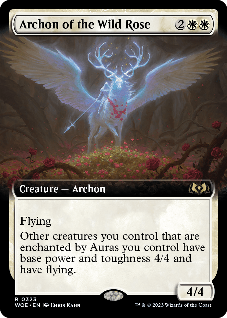 Archon of the Wild Rose (Extended Art) (WOE-323) [Wilds of Eldraine] Foil