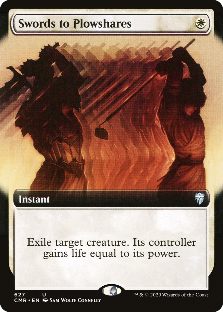Swords to Plowshares (Extended Art) (CMR-627) [Commander Legends] Foil