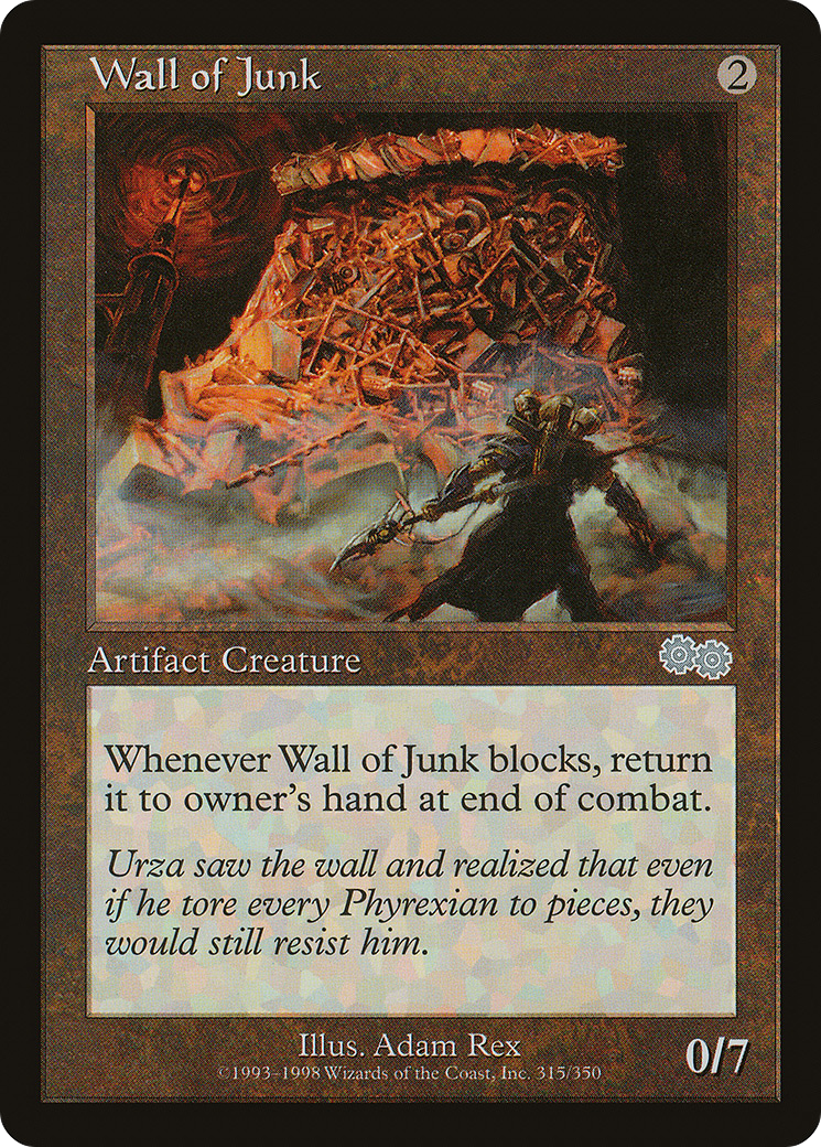 Wall of Junk (USG-315) [Urza's Saga]