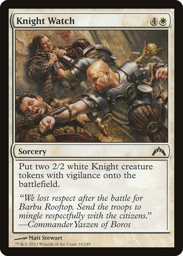Knight Watch (GTC-019) [Gatecrash] Foil