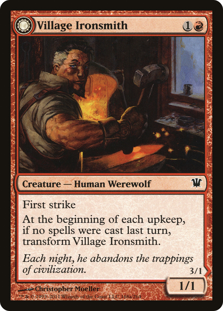 Village Ironsmith (ISD-168) [Innistrad] Foil