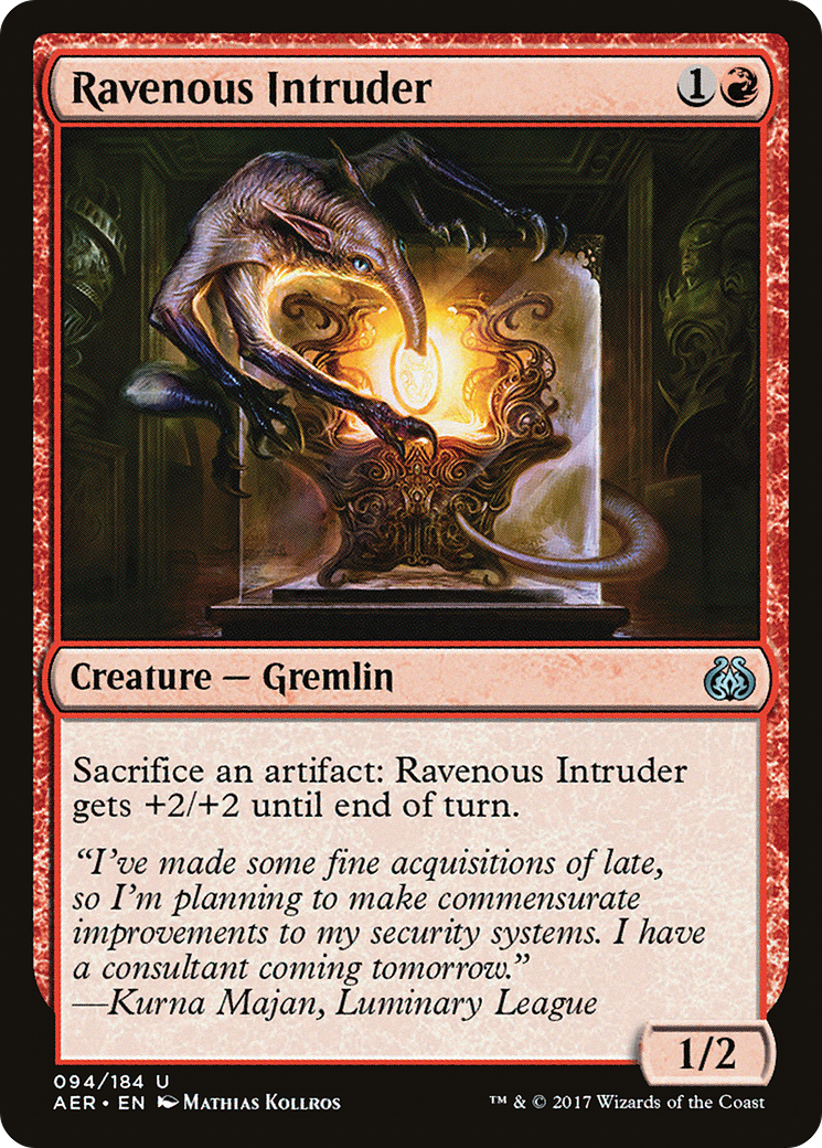 Ravenous Intruder (AER-094) [Aether Revolt]