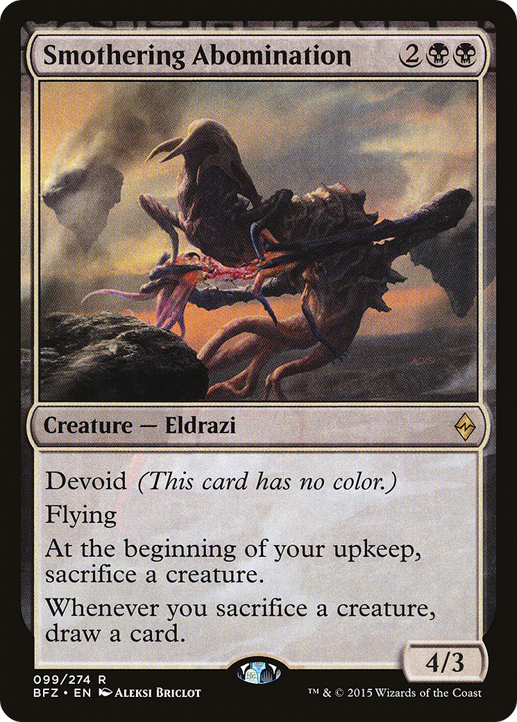 Smothering Abomination (BFZ-099) [Battle for Zendikar]