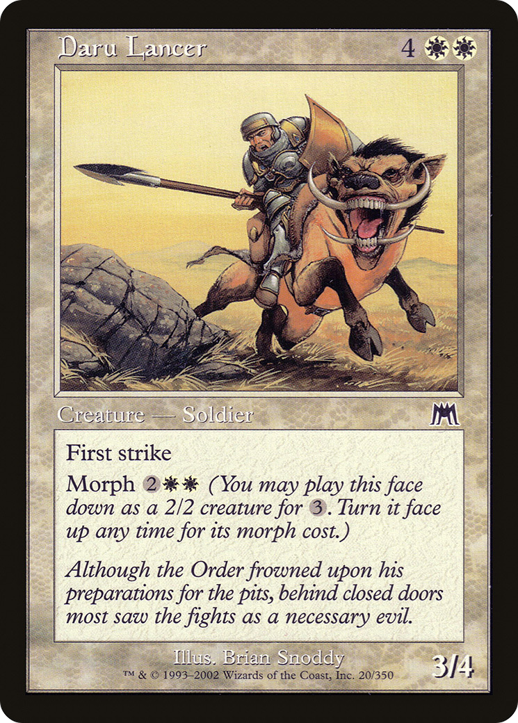 Daru Lancer (ONS-020) [Onslaught] Foil