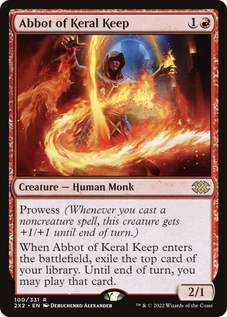 Abbot of Keral Keep (2X2-100) [Double Masters 2022] Foil