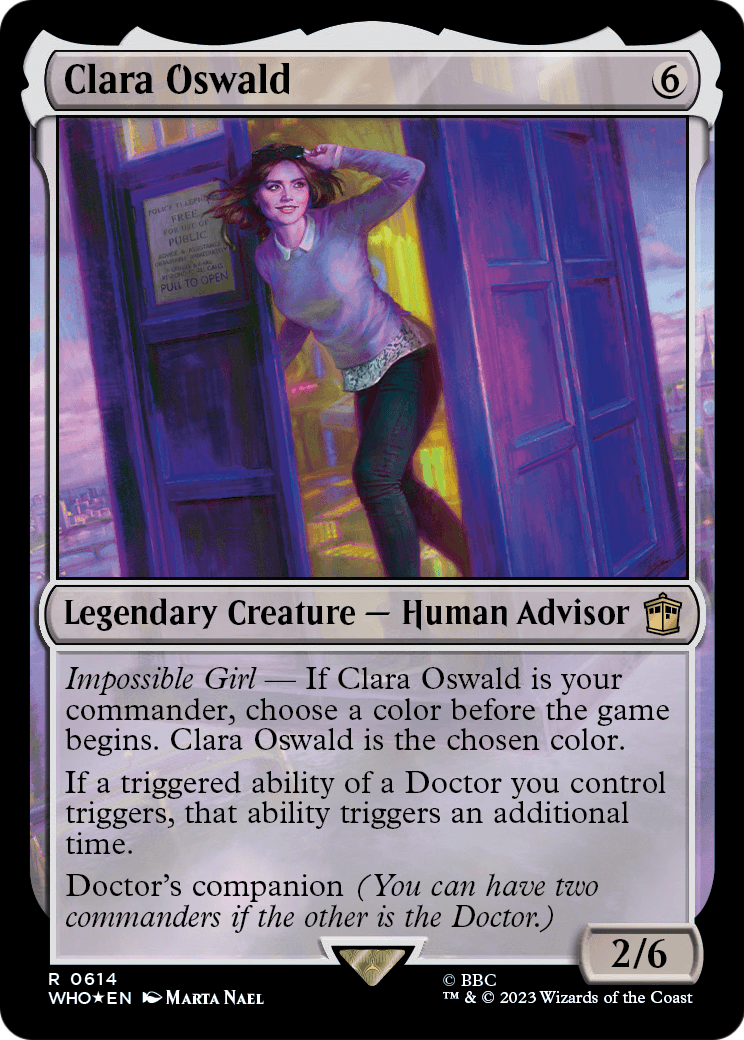 Clara Oswald (Surge Foil) (WHO-614) [Doctor Who] Foil