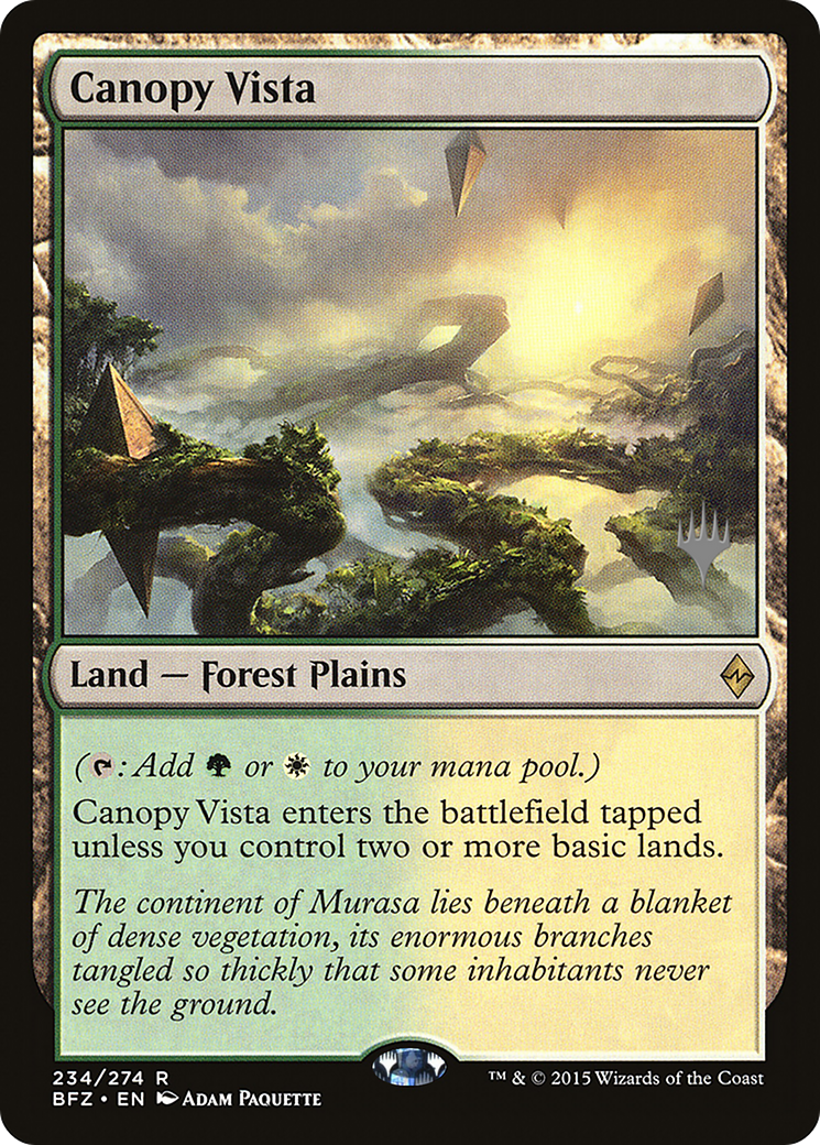 Canopy Vista [Promo Pack: Battle for Zendikar Promos] Foil