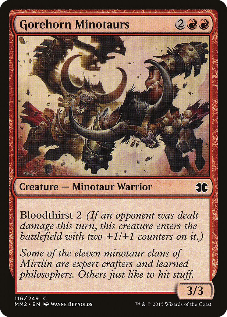 Gorehorn Minotaurs (MM2-116) [Modern Masters 2015] Foil