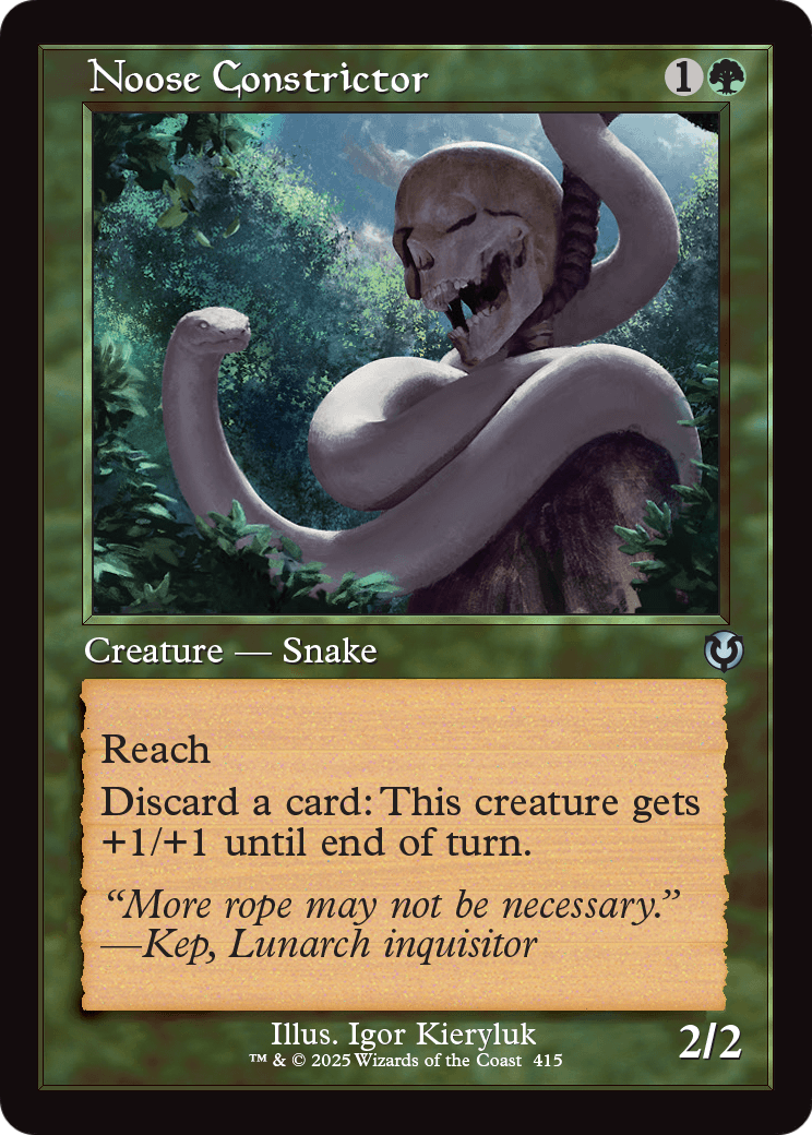 Noose Constrictor (Retro Frame) (INR-415) [Innistrad Remastered]