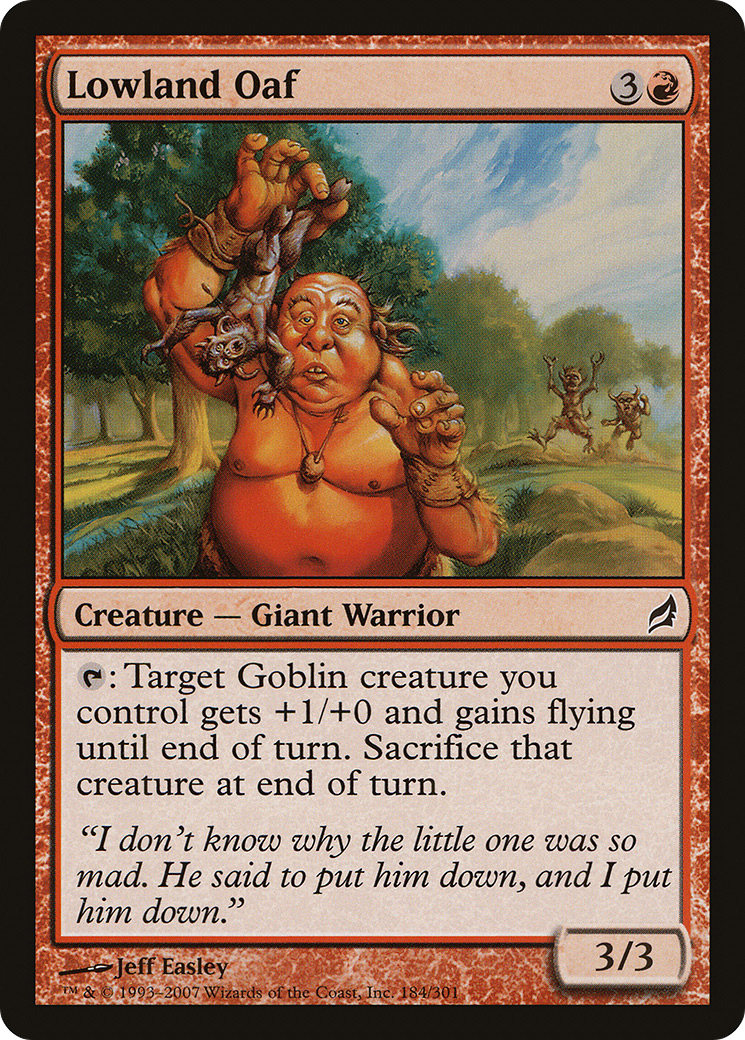 Lowland Oaf (LRW-184) [Lorwyn]