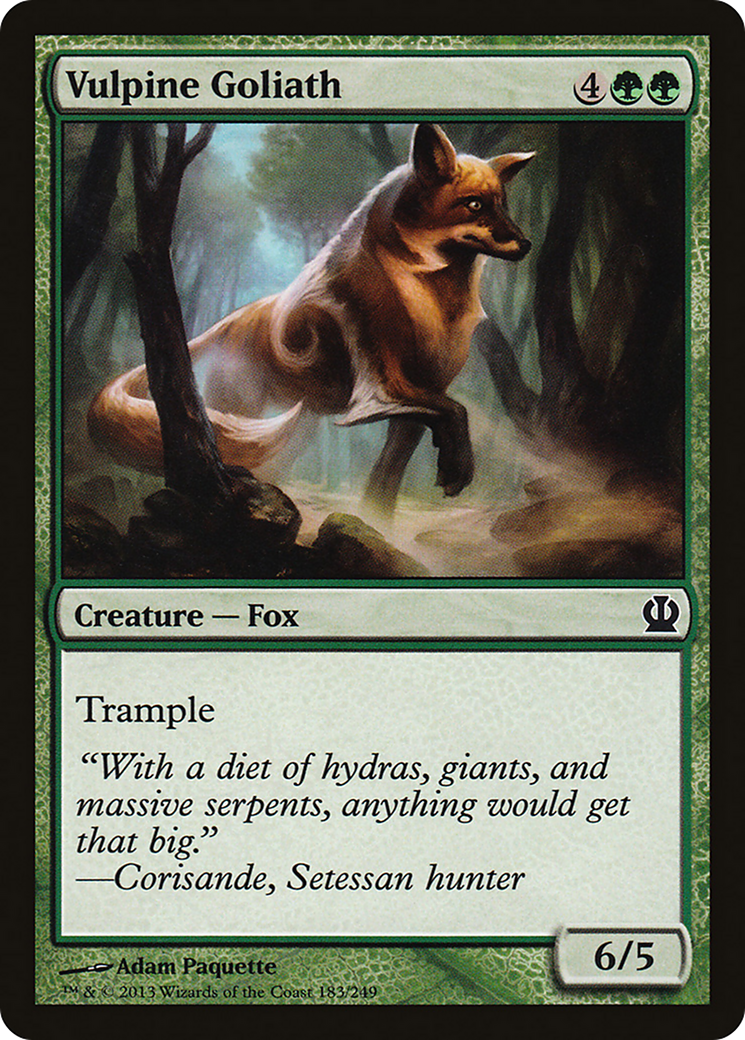 Vulpine Goliath (THS-183) [Theros] Foil