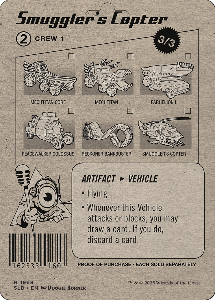 Smuggler's Copter // Smuggler's Copter (SLD-1968) (Borderless) [Secret Lair Drop] Foil