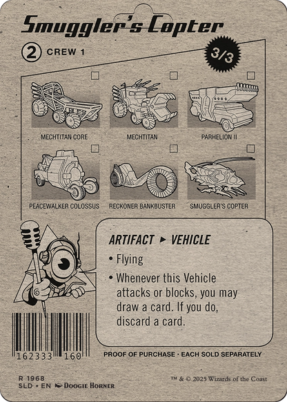 Smuggler's Copter // Smuggler's Copter (SLD-1968) (Borderless) [Secret Lair Drop] Foil
