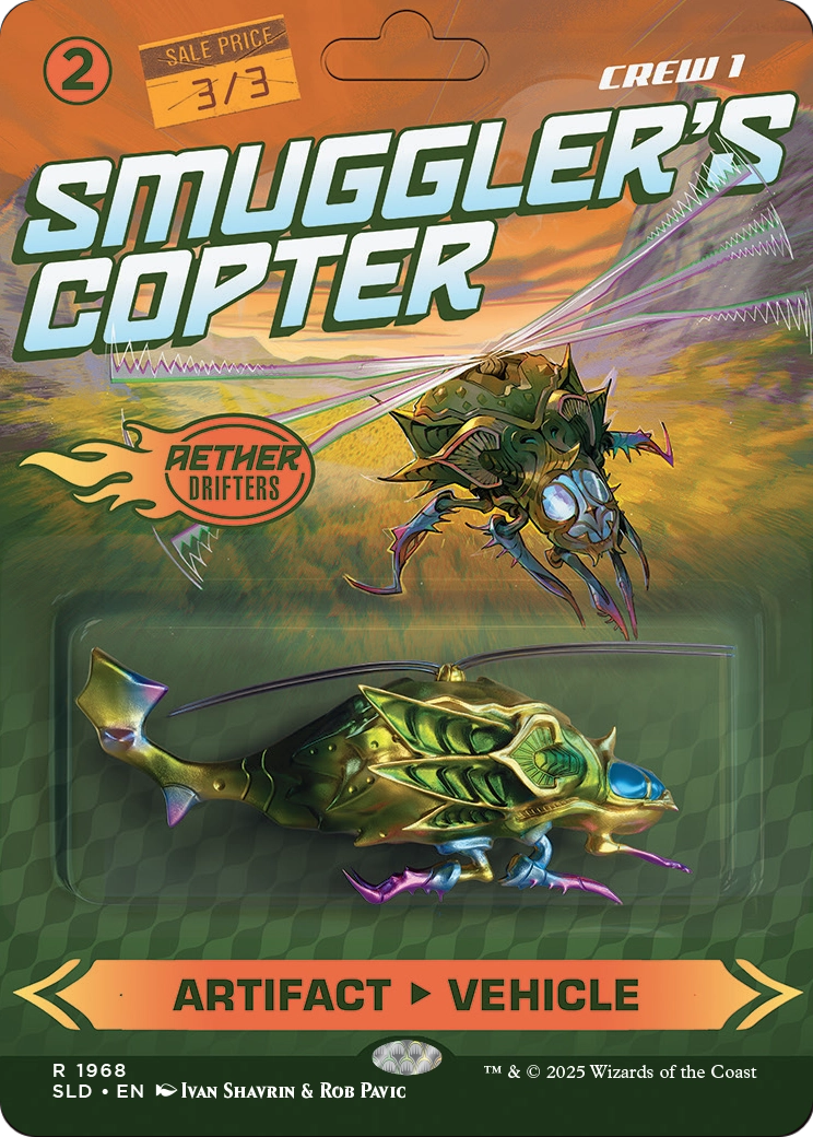 Smuggler's Copter // Smuggler's Copter (SLD-1968) (Borderless) [Secret Lair Drop] Foil