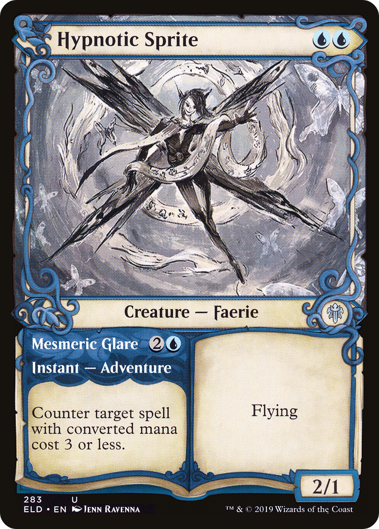 Hypnotic Sprite (Showcase) (ELD-283) [Throne of Eldraine] Foil