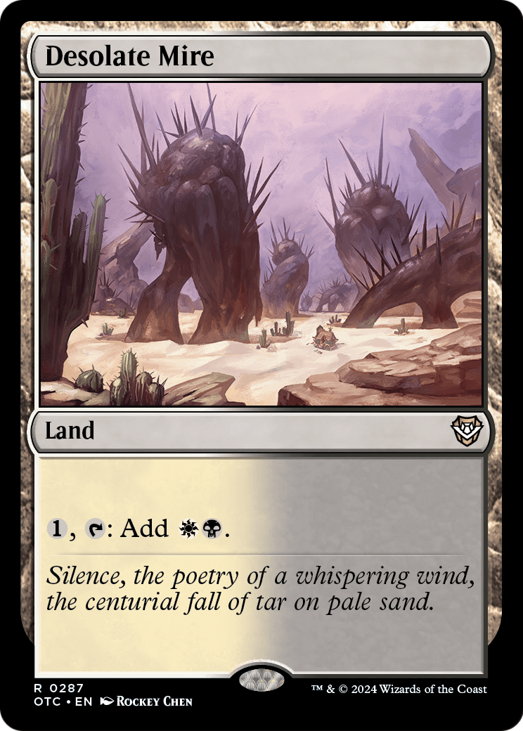 Desolate Mire (OTC-287) [Outlaws of Thunder Junction Commander]