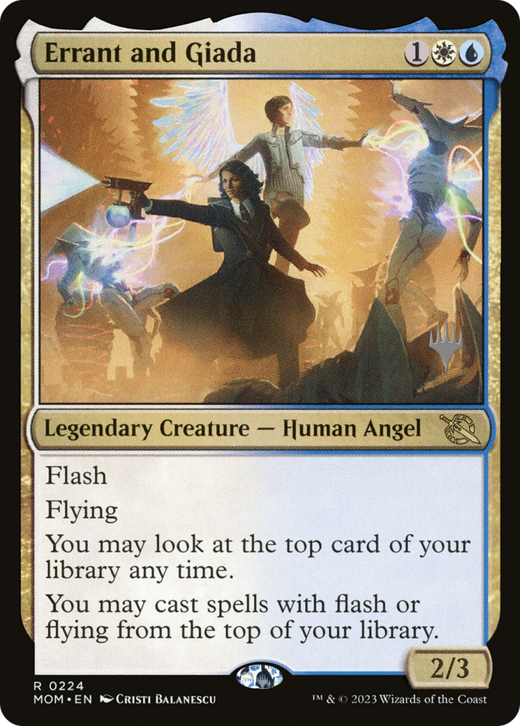Errant and Giada (PPMOM-224) [Promo Pack: March of the Machine Promos] Foil