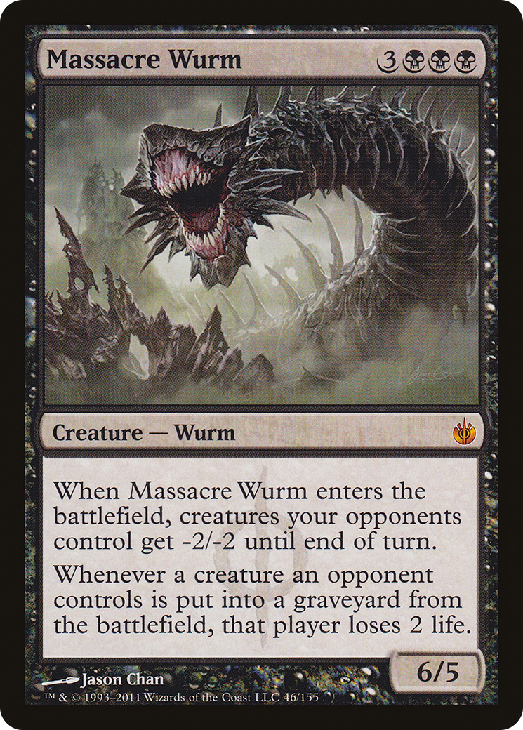 Massacre Wurm (MBS-046) [Mirrodin Besieged] Foil