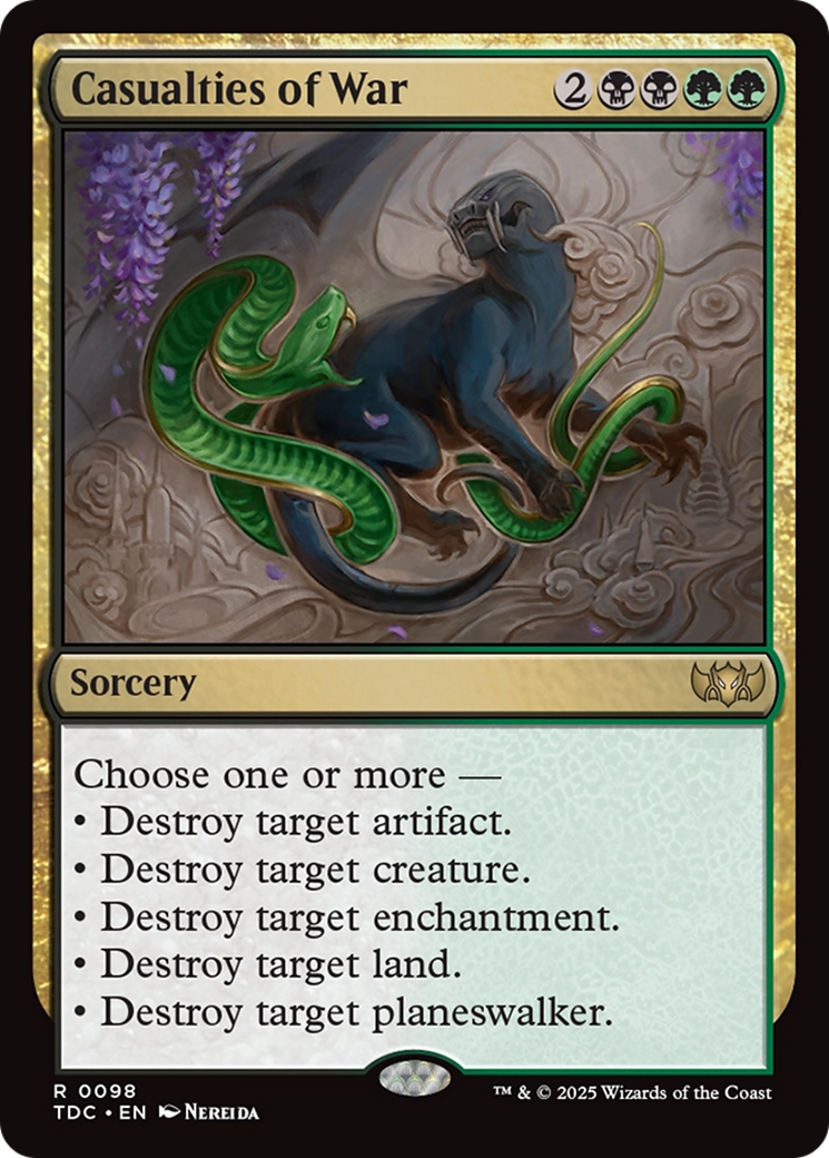 Casualties of War (TDC-098) [Commander: Tarkir: Dragonstorm]
