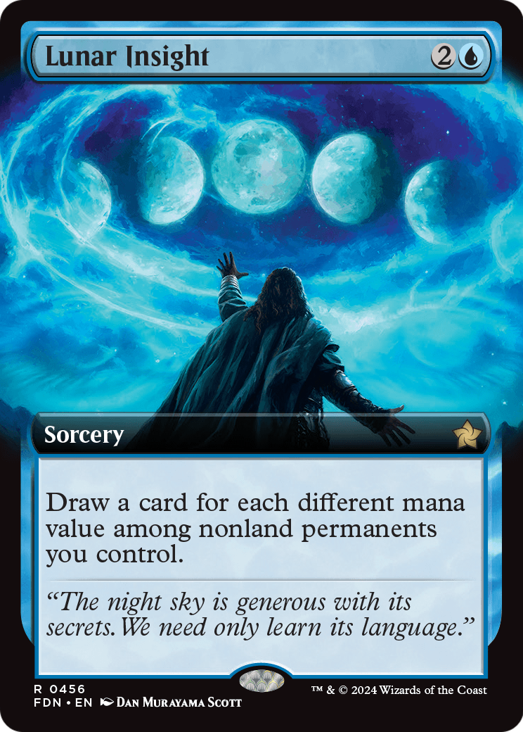 Lunar Insight (Extended Art) (FDN-456) [Foundations] Foil