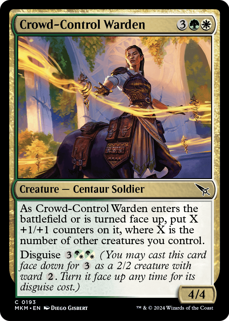 Crowd-Control Warden (MKM-193) [Murders at Karlov Manor] Foil