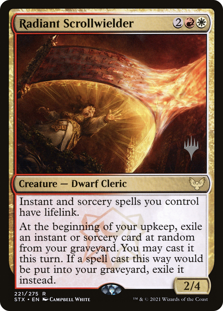 Radiant Scrollwielder (PPSTX-221) [Promo Pack: Strixhaven: School of Mages Promos] Foil