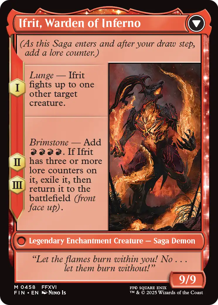 Clive, Ifrit's Dominant (Extended Art) (FIN-458) [FINAL FANTASY] Foil