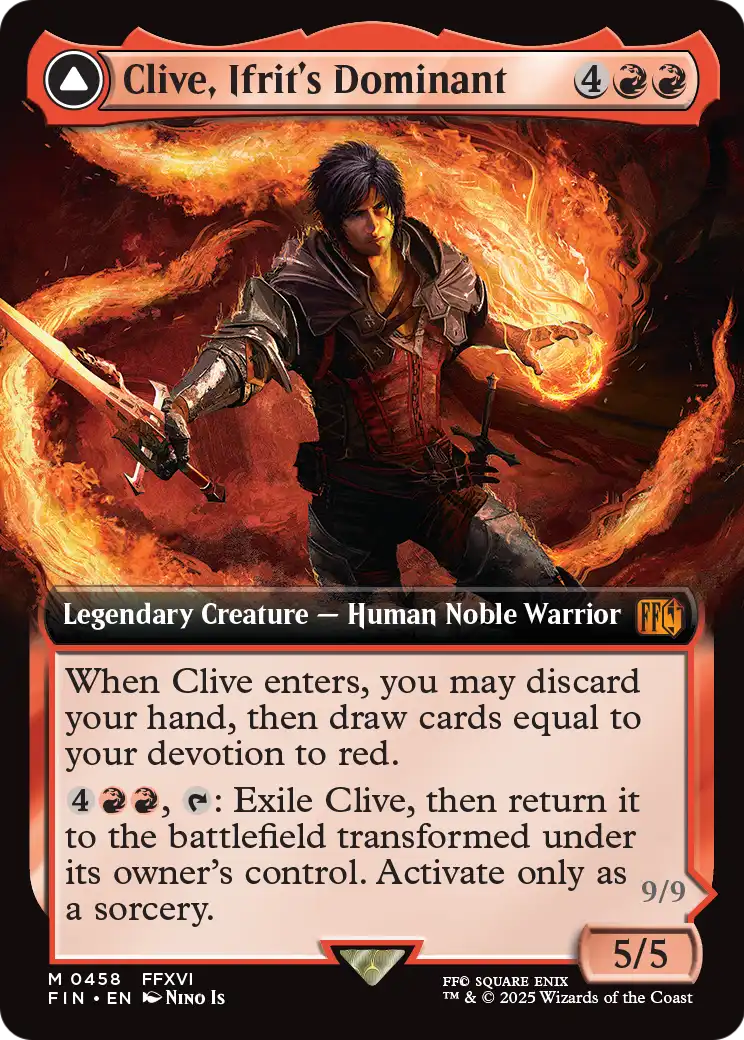 Clive, Ifrit's Dominant (Extended Art) (FIN-458) [FINAL FANTASY] Foil