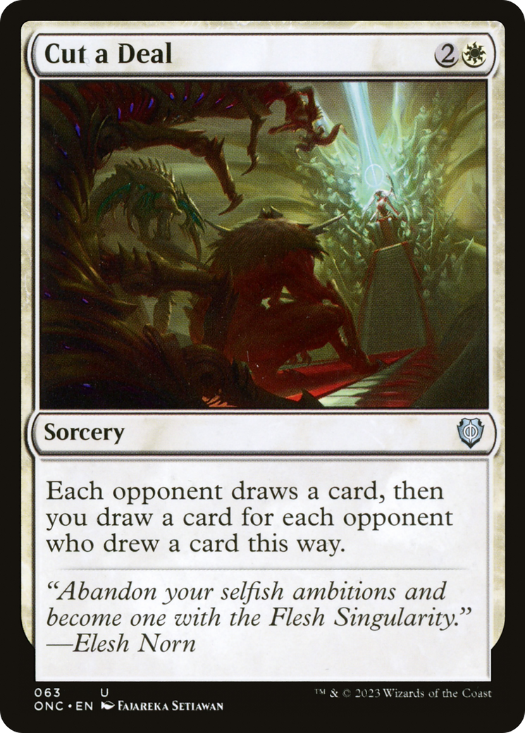 Cut a Deal (ONC-063) [Phyrexia: All Will Be One Commander]