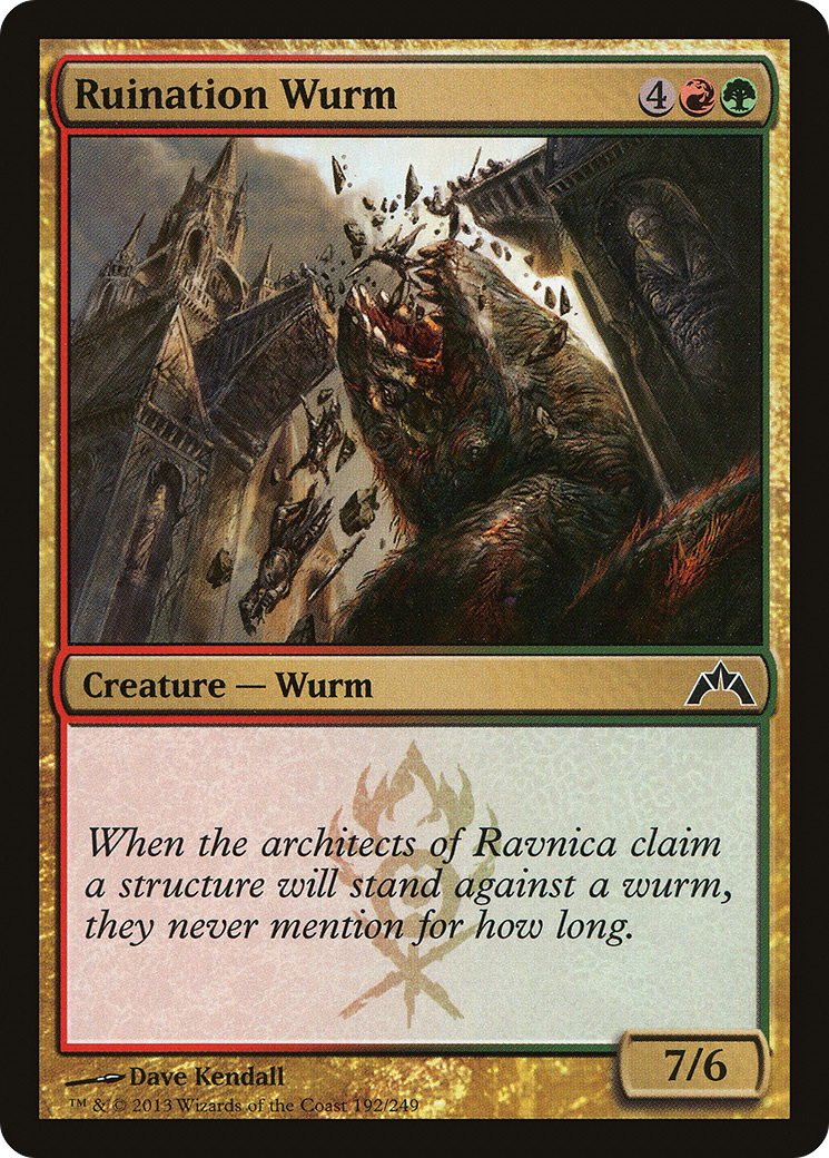 Ruination Wurm (GTC-192) [Gatecrash]