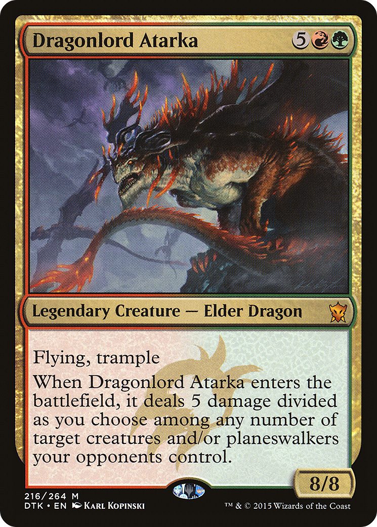 Dragonlord Atarka (DTK-216) [Dragons of Tarkir] Foil