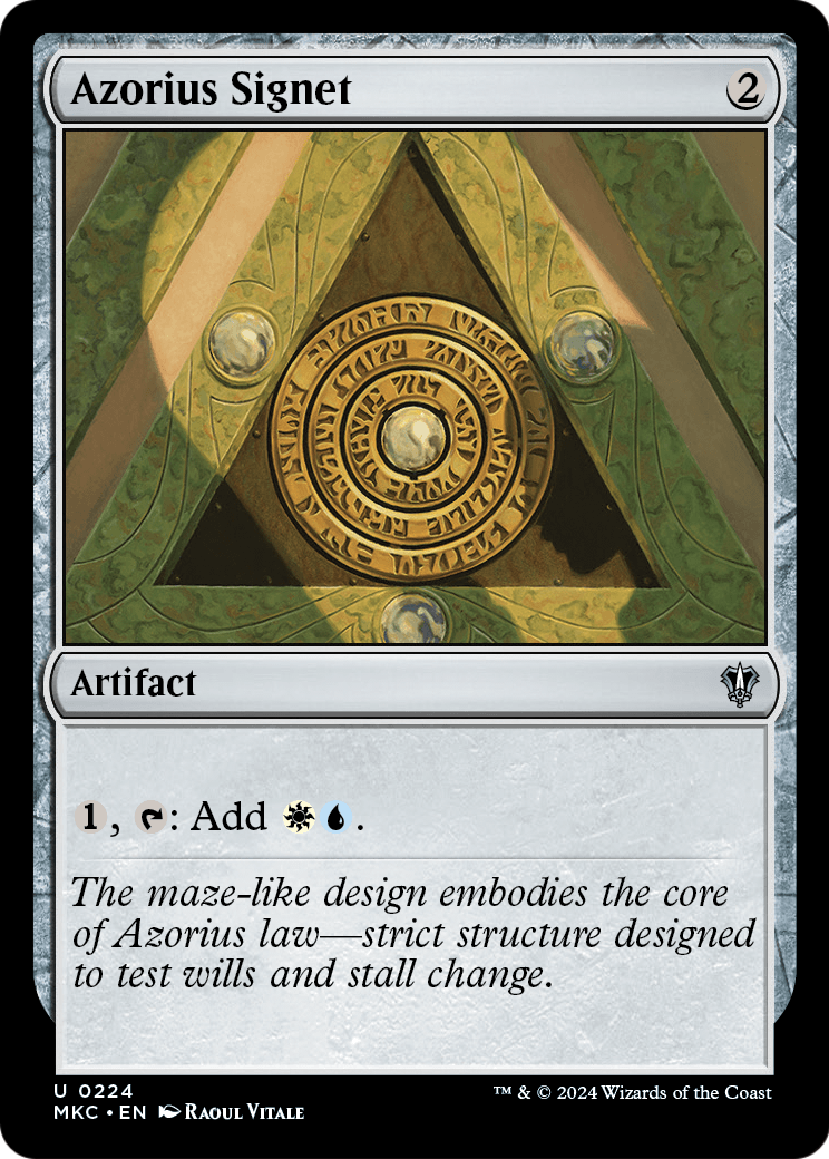 Azorius Signet (MKC-224) [Murders at Karlov Manor Commander]