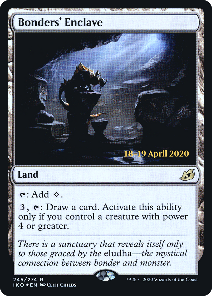 Bonders' Enclave (PRE-245S) [Ikoria: Lair of Behemoths Promos] Foil