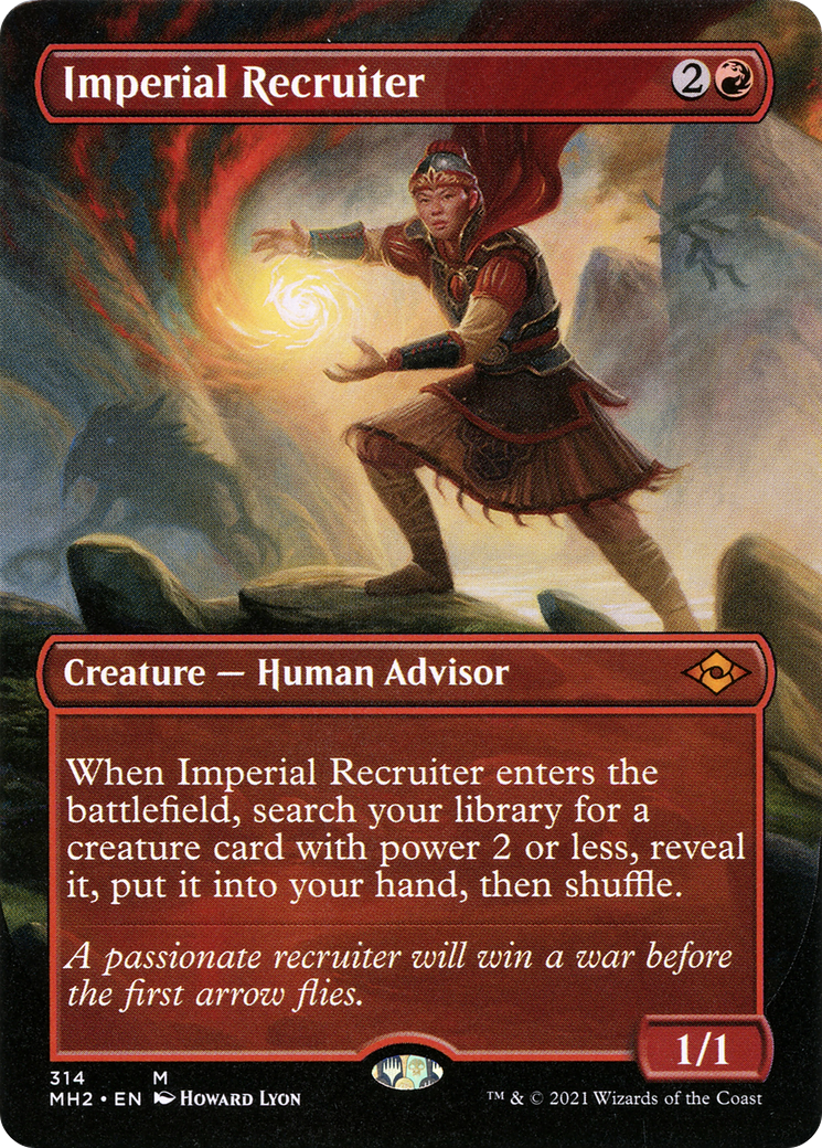 Imperial Recruiter (Borderless) (MH2-314) (Borderless) [Modern Horizons 2] Foil