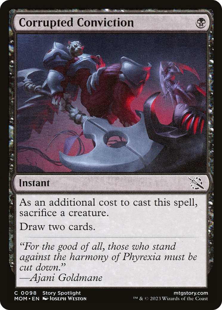 Corrupted Conviction (MOM-098) [March of the Machine] Foil