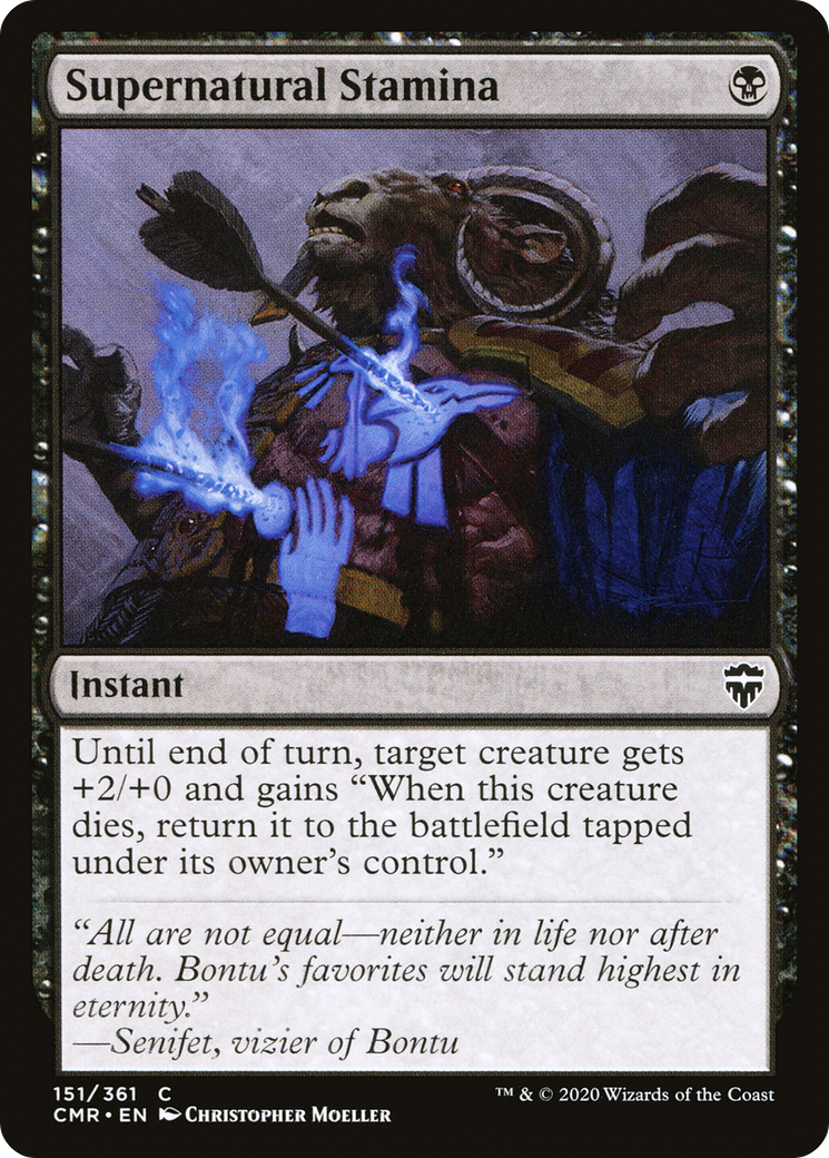 Supernatural Stamina (CMR-151) [Commander Legends] Foil